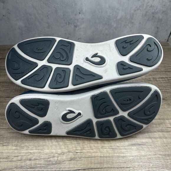 Olukai~Men’s~”Nohea Moku” Gray Slip On Tieless Comfort Walking Shoes~Size 11M - Picture 7 of 8